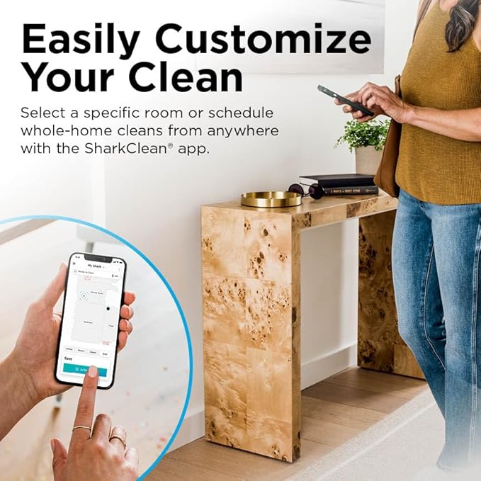 Shark Matrix Plus Robot Vacuum and Mop, Sonic Mopping, Home Mapping, Clean Edge, for Pet Hair, for Carpets and Hard Floor, UR2650WS