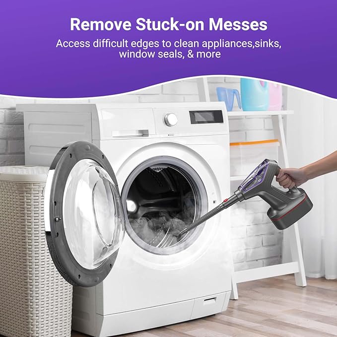 WVSAW Heavy Duty Power Steamer 3-in-1 Steam Mop and Handheld Steam Cleaner for Home, Garage, Workshop, Hardwood, Tile, Walls, Grout, Windows, Furniture, Deck, with Wall Mount and Cord Storage