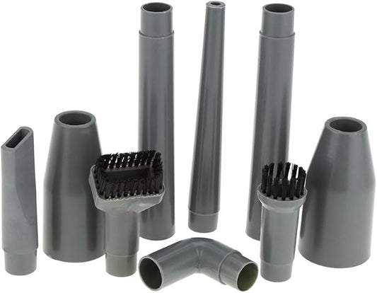 ViaGasaFamido 9pcs Cleaning Kit Vacuum Sanitary Ware Accessories Nozzle Tube Connector Gap Cleaning Tool for 1.2in and 1.3in Standard Hose Adaption