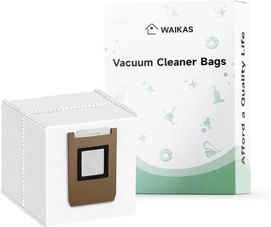 WAIKAS 20 Pack E25 E28 Vacuum Bags for Eufy E28 Omni, E25 Omni, and E20 Robot Vacuum Cleaners- Large Capacity Replacement Accessories