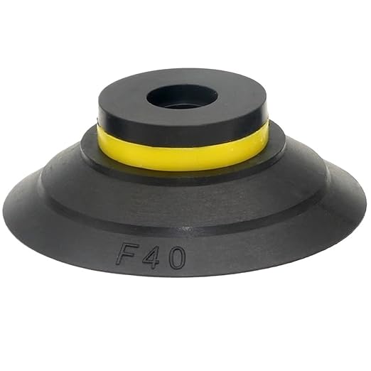 10PCS Pneumatic Vacuum Suction Cup NBR/Silicone Robotic Manipulator Nozzle Red Black VF15-VF50 for Injection Molding Machines(VF30W)