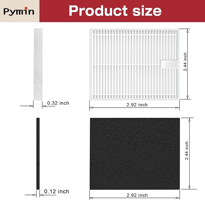 Pymin 6 Pack Hepa Filters for Eufy Clean L50 / L50 SES / L60 / L60 Hybrid Robot Vacuum Cleaner Washable Accessories