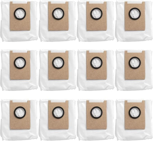 Neutop Replacement Dust Bags Compatible with eufy E20, Robot Vacuum Parts Accessories Disposable Bags, 12-Pack.