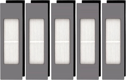 (5 Pieces) N10 HEPA Filters for ECOVACS DEEBOT OZMO N10, N10 Plus, 920, 950, T8 AIVI Max, T9, T5, N5 N7, N8+, N8 Pro Plus, DX55 DX93 DJ65 Robot Vacuum Cleaner Filter Accessories Kit