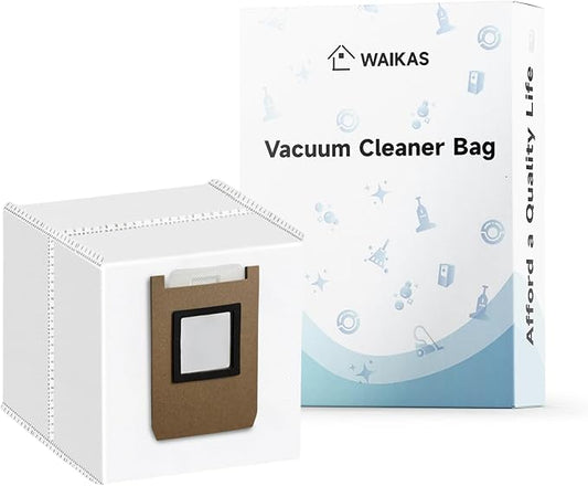 WAIKAS 6 Pack E25 E28 Dust Bags for Eufy E28 Omni, E25 Omni, and E20 Robot Vacuum Cleaners- Large Capacity Replacement Accessories