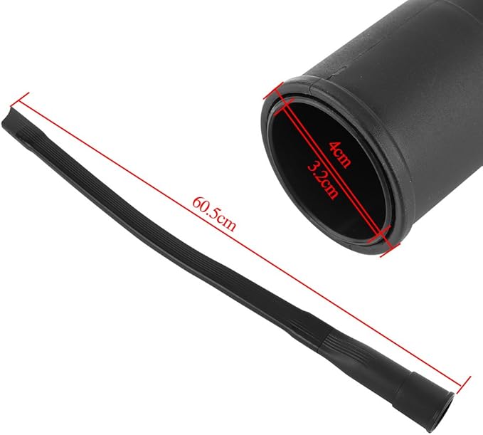 Zerodis Long Flat Suction Nozzle, 23.8 Inch Plastic Deformable Vacuum Attachment for Keyboards, Sofas and Hard to Areas