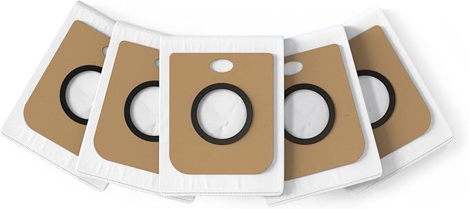 ILIFE Replacement Dust Bags for A12 Pro / A30 Pro / V9 Pro Self Emptying Robot Vacuum Cleaner, 5 Pack Included, PX-F064