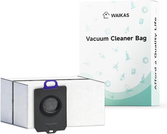 WAIKAS 14 Pack Vacuum Bags for NARWAL Flow, Freo Z10, Freo Z Ultra, Freo Z10 Ultra, Freo X10 Pro Robot Vacuum, Disposable Dust Bags with Large Capacity as Replacement Parts/Accessories