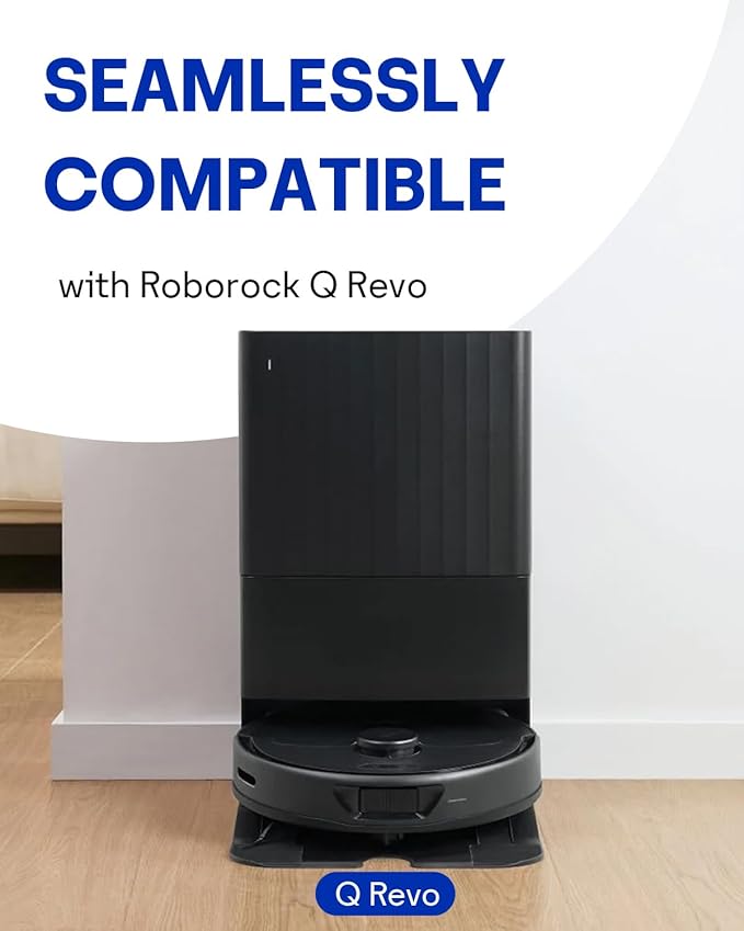 Reusable Dust Bags for Roborock Qrevo S8 MaxV Ultra, S8 Max Ultra, Saros 10R Robot Vacuum Multifunctional Dock, 2.7L Large Capacity Reusable Vacuum Bags Replacement Parts, 3 Pack