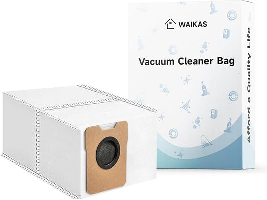 WAIKAS 6 Pack C20 C10 Dust Bags for Eufy Omni C20, C10 Robot Vacuum Cleaners - Large Capacity Replacement Accessories