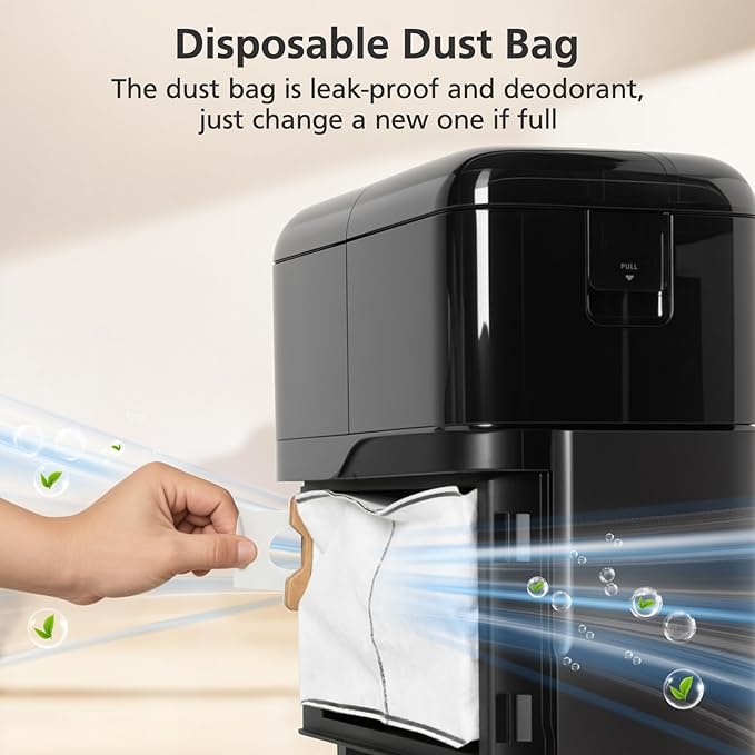 18 pcs Dust Bags for eufy Omni C20 C10 Robot Vacuum, 3.6L Large Capacity Replacement Bags with 3-Layer Odorproof & Leakproof Fabric