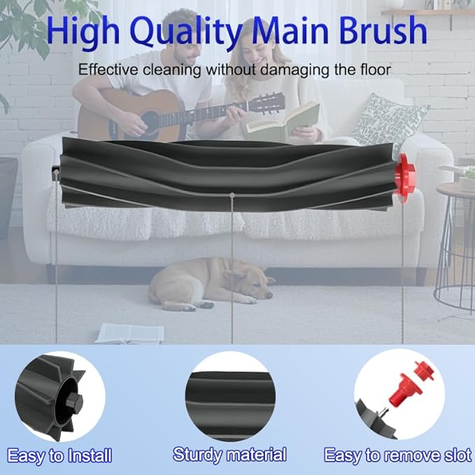 Omni S1 Pro Accessories, Replacement Parts Compatible with Eufy S1 Pro Omni Robot Vacuum Cleaner, 1 Main Brush, 2 Rolling Brush, 2 HEPA Filter, 4 Side Brushes, 4 Dust Bags