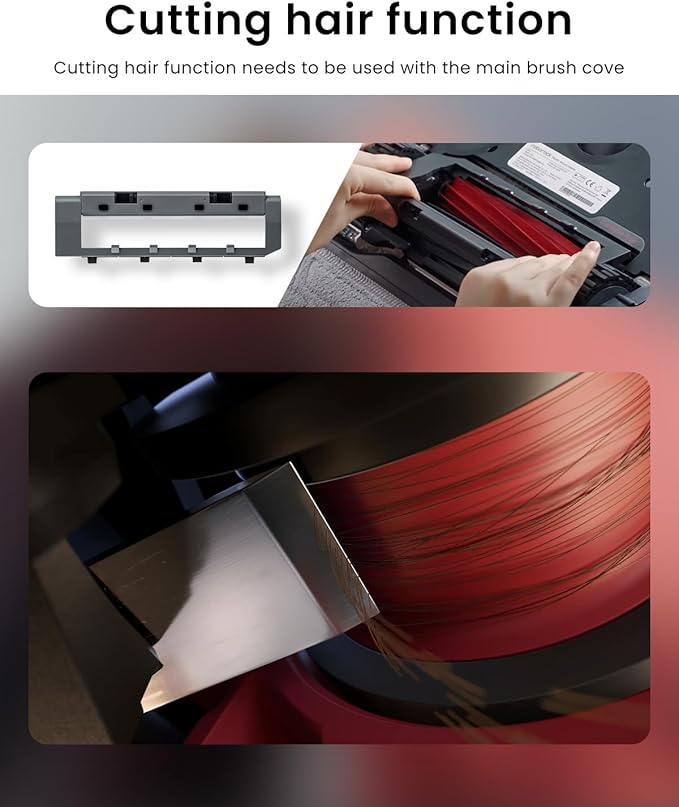 Rubber Main Brush for Roborock Q Revo Series,S7 Max Ultra,S7,S7+,S7 MaxV,S7 MaxV Plus,S7 MaxV Ultra,Q7 Max,Q7 Max+,Q5,Q5+,QV35A Robot Vacuum,Replacement Part Rubber Main Roller Brush