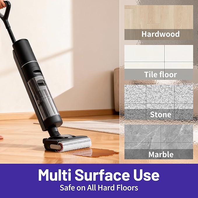 Multi-Surface Floor Cleaning Solution Compatible with Dreame Cleaning Solution, Lavender Scent, Deep Clean, Suitable for All Mopping Robot Vacuums and Cordless Wet/Dry Mops (1000 ml)