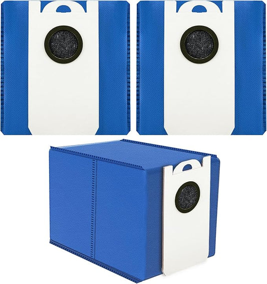 2 Pack 6 Liter Large Capacity Dust Bags Fits for BObsweep UltraVision & UltraVision Pet Self-Empty Robot Vacuum Cleaner Replacement Parts Accessories Disposable Vacuum Bags