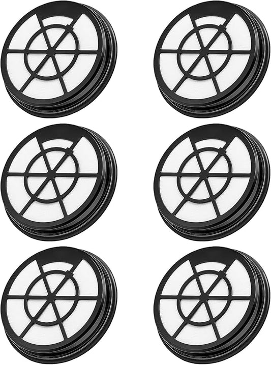 NEN110A/NEN110B/NEN110D Vacuum Filter for Eureka, Compatible with Eureka WhirlWind Bagless Canister Vacuum Cleaner, 6 Pack Inlet Frame and Sponge Filter