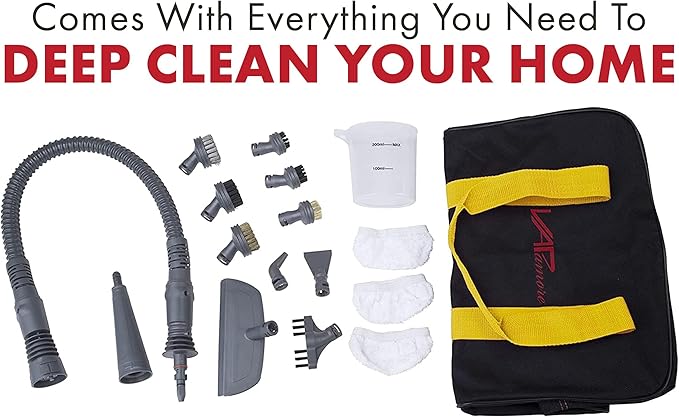 Vapamore MR-75 Amico Handheld Steam Cleaner, Professional-Grade, Italian-Designed Chemical-Free Portable Steam Cleaner for Pet Accidents, Floors, Tile, Grout, Auto, Jewelry & More