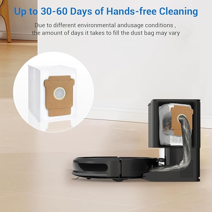 14-Pack Replacement Dust Bags for iRobot Roomba 105 Vac/ 104/105 Combo, Max 705 Vac/Plus 405 (G181) (G185)/ 505 Combo/Plus 504 Vac, Q0520 Essential Robot Vacuum Bags