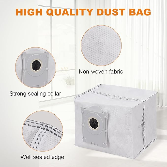 X11 Vacuum Bags for ECOVACS DEEBOT X11 Pro Omni/X11/X11 Pro Robot Vacuum Cleaner - Disposable Replacement Dust Bag Vacuum Cleaning Accessories Part（6Pack)