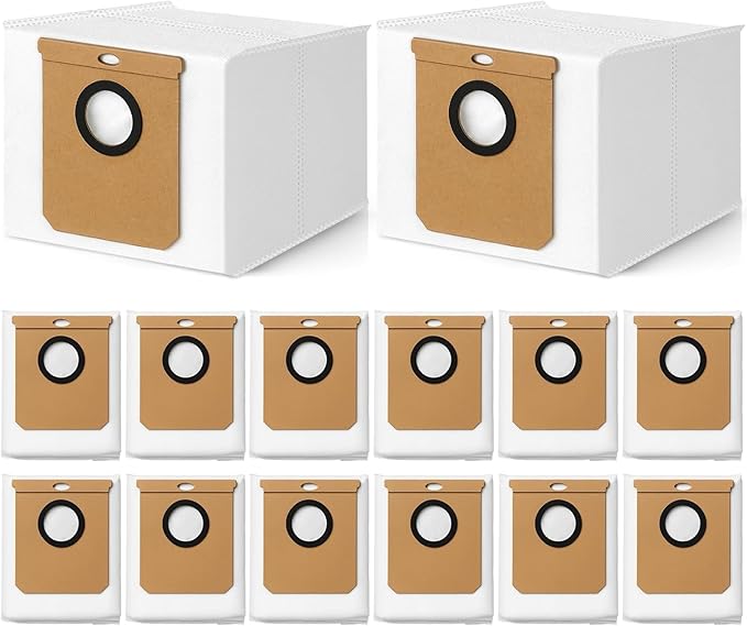 14 Pack L60 SES Replacement Vacuum Dust Bags Compatible with Eufy L60/L50 Series Robot Vacuum with Self Empty Station, 2.5L Replacement Bags for Eufy L60 Robot Vac-uum