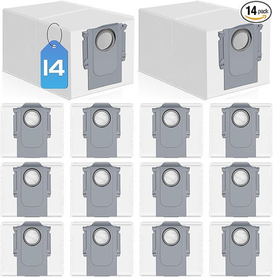 QV 35A Dust Bags for Roborock Qrevo S5V/ Saros 10R / QRevo Edge/Qrevo Curv/Qrevo S Vacuum Bags for S8 MaxV Ultra/ S8 Max Ultra Qrevo/Qrevo MaxV/Pro/Qrevo Slim Dirt Collector Replacement Parts