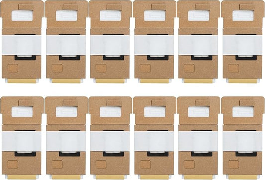 roborock 12 Packs Disposable Dust Bags for S7+ and S7 MaxV Plus Robot Vacuum Cleaner, 1.8L Large Capacity Vacuum Cleaner Dust Bags Replacement Parts