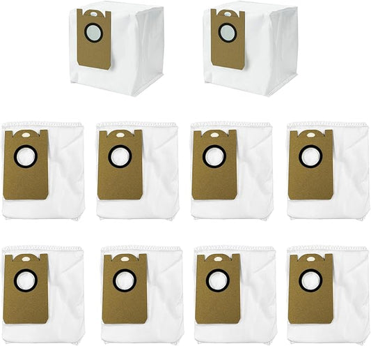 10 Pack Dust Bags fit for Laresar L6 Pro/ L6 Nex,Honiture Q6 Pro, AIRROBO T10+,Neabot NOMO N2,iHome AutoVac Nova S1 Pro Robot Vacuum iHRVS1PRO-3BLK Replacement Accessories Parts