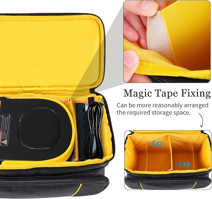 Storage Bag Compatible with Gautye Handheld Steam Cleaner, Carrying Case with Removable Shoulder Strap Portable Steam Cleaner Storage Organizer with Extra Pockets, Bag Only