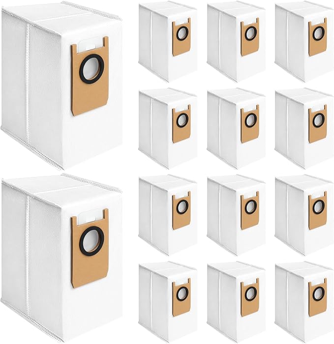 14-Pack Replacement Dust Bags Compatible with for Eufy Omni S2, S1, S1 Pro Omni Robot Vacuum Cleaner, Large Capacity Dirt Disposable Vacuum Bags