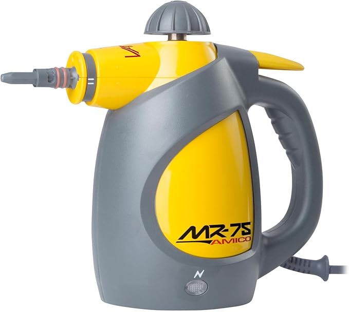Vapamore MR-75 Amico Handheld Steam Cleaner, Professional-Grade, Italian-Designed Chemical-Free Portable Steam Cleaner for Pet Accidents, Floors, Tile, Grout, Auto, Jewelry & More