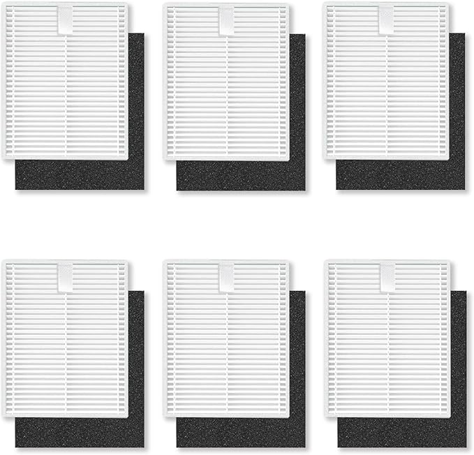 Pymin 6 Pack Hepa Filters for Eufy Clean L50 / L50 SES / L60 / L60 Hybrid Robot Vacuum Cleaner Washable Accessories