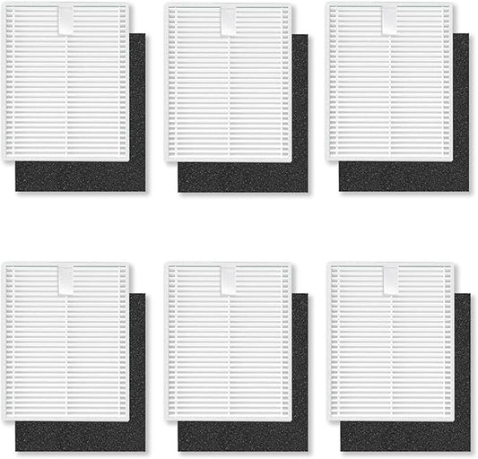 Pymin 6 Pack Hepa Filters for Eufy Clean L50 / L50 SES / L60 / L60 Hybrid Robot Vacuum Cleaner Washable Accessories