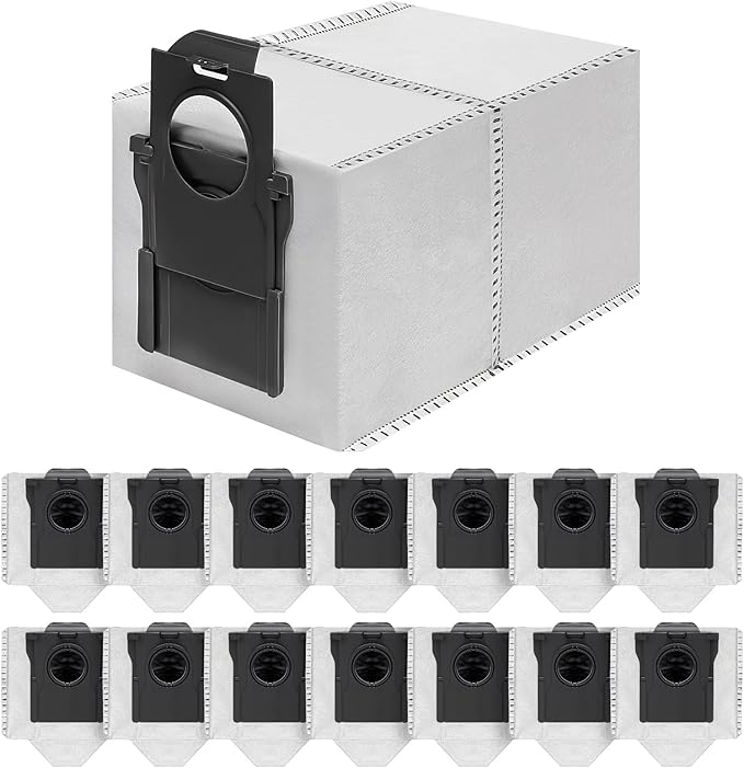 15 Pack Vacuum Bags Replacement for Dreame X50 Ultra/X40 Ultra/X30 Ultra/L50 Ultra/L40 Ultra/L10s Ultra Gen 2/L10s Pro Ultra Robot Vacuum Cleaner,3.2L Large Capacity Dust Bag Accessories