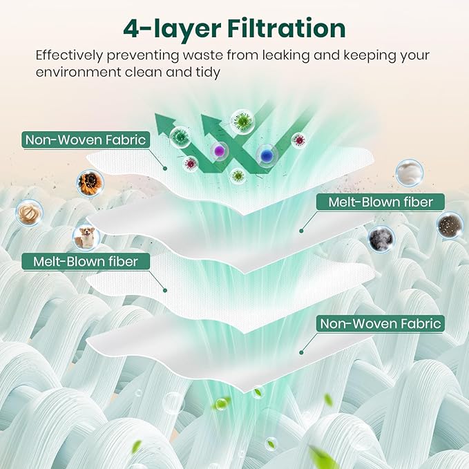 14 Pack Vacuum Bags for Eufy L60, L60 Hybrid, L50 Series Robot Vacuum, Large Capacity Disposable Replacement Dust Bags, Up to 60 Days Hands Free Cleaning