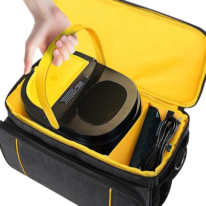 Storage Bag Compatible with Gautye Handheld Steam Cleaner, Carrying Case with Removable Shoulder Strap Portable Steam Cleaner Storage Organizer with Extra Pockets, Bag Only