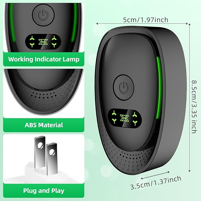 2026 New Air Ionizers Purifier for Home Dust Mites Ionic Air Purifier Plug In, Office Air Purifier Odor Eliminator with Negative Ion Generator, Quiet Small Air Freshener for Bedroom,Kitchen,Smoke(8)