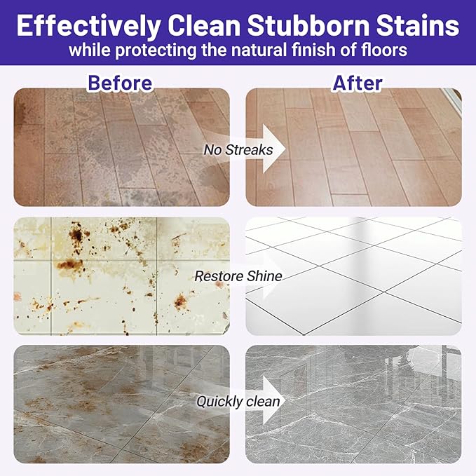 Multi-Surface Floor Cleaning Solution Compatible with Dreame Cleaning Solution, Lavender Scent, Deep Clean, Suitable for All Mopping Robot Vacuums and Cordless Wet/Dry Mops (1000 ml)