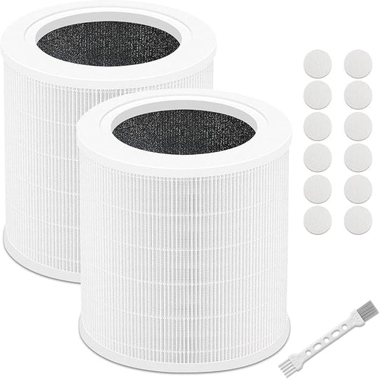 2 Pack A2001 Replacement Filter,Efficiency 3-In-1, Compatible with 2001 Air Purifier filter replacement,Compared to Part NO#AF-2001 Activated Carbon Filterst, Compatible with A2001 Filter