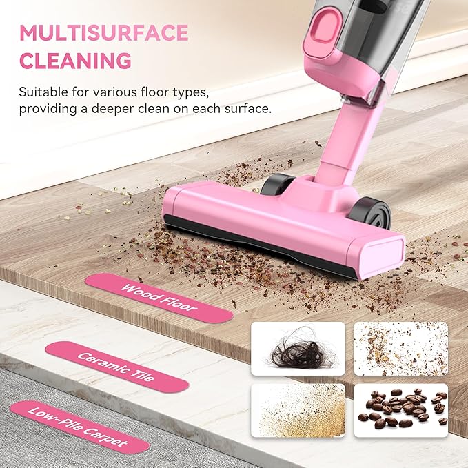 Vazone R6X Corded Stick Vacuum Cleaners for Home, 20Kpa Powerful Suction Stick Vacuum with 16Ft Cord, 2 in 1 Lightweight Handheld Vacuum Cleaner for Hardwood Floor Pet Hair