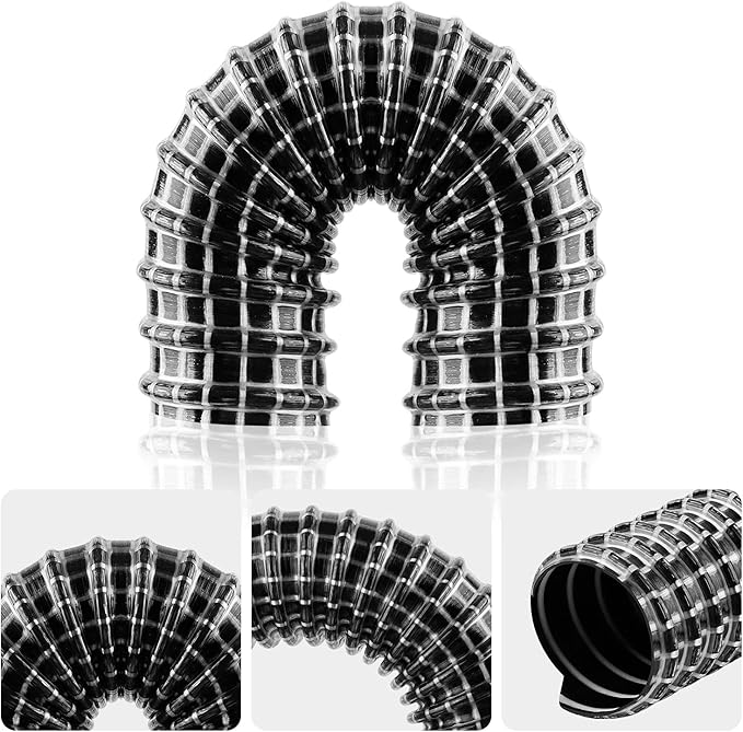 Vacuum Replacement Parts Compatible with Shark Rocket Vacuum Cleaner Models HV300, HV302, HV320, HV321, Lower Nozzle Rocket Hose Replacement, 6" x 1.25" ID (2 Pack)