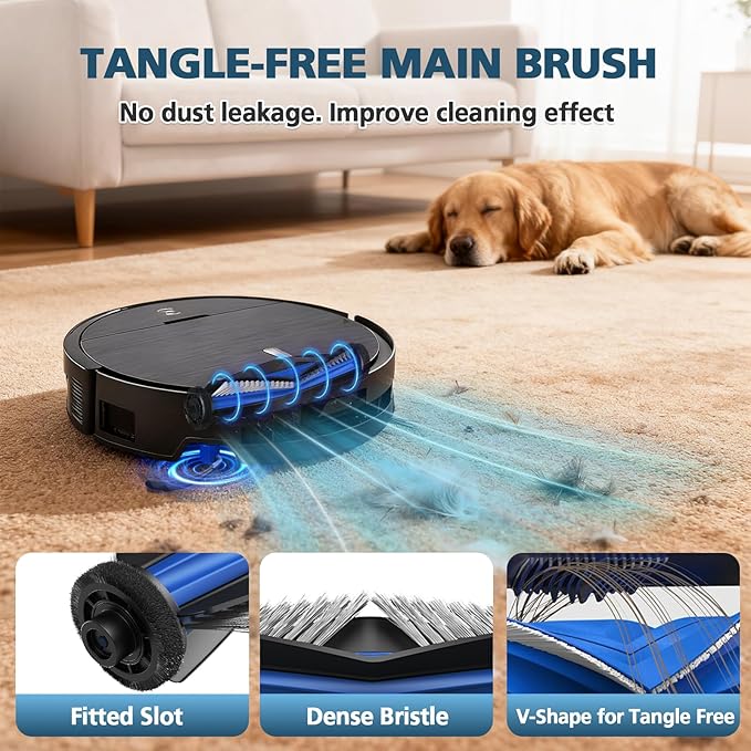 X9 PRO OMNI Accessories for ECOVACS DEEBOT X9 PRO OMNI / X9 PRO Robot Vacuum Replacement Parts Include 2*Main Roller Brushes, 4*Mopping Rollers, 6*Side Brushes, 4*HEPA Filters, 6*Dust Bags