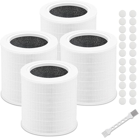 4 Pack A2001 Replacement Filter,Efficiency 3-In-1, Compatible with 2001 air puri-fier filter replacement,Compared to Part NO#AF-2001 filter replacement,Compatible with A2001 Filter