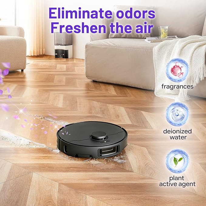 Multi-Surface Floor Cleaning Solution Compatible with Dreame Cleaning Solution, Lavender Scent, Deep Clean, Suitable for All Mopping Robot Vacuums and Cordless Wet/Dry Mops (500 ml)