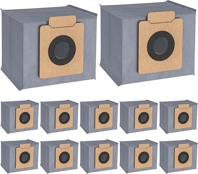 12 Pack X10 Dust Bag, Fit for Eufy X10 Pro Omni Robot Vacuum, for Eufy X8 Pro Robot Vacuum Self-Empty Station, 5-Layer Filtration System Large Capacity for Eufy X10 Dust Bags