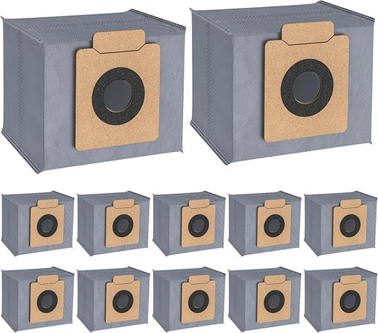 12 Pack X10 Dust Bag, Fit for Eufy X10 Pro Omni Robot Vacuum, for Eufy X8 Pro Robot Vacuum Self-Empty Station, 5-Layer Filtration System Large Capacity for Eufy X10 Dust Bags