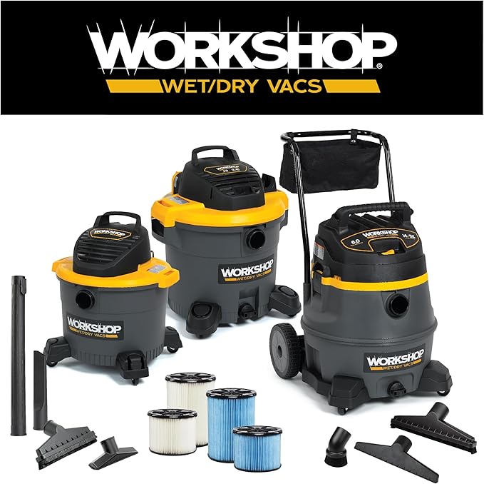 WORKSHOP Wet/Dry Vacs Shop Vacuum Accessories WS25009A Utility Nozzle Attachment for Wet Dry Vacuum Cleaners, Fits 2-1/2-inch Extension Wands and Hoses