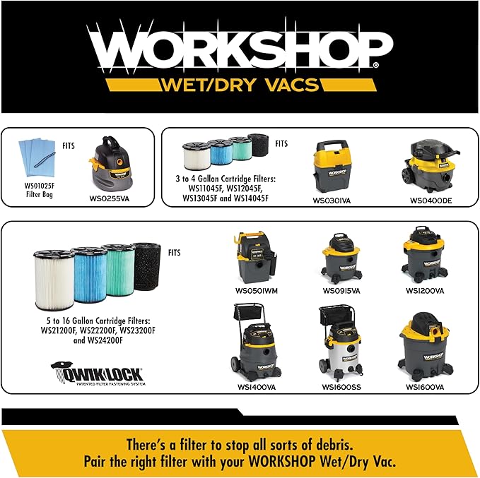 WORKSHOP Wet/Dry Vacs Shop Vacuum Accessories WS25003A Car Nozzle Attachment for Wet Dry Vacuum Cleaners, Fits 2-1/2-inch Extension Wands and Hoses
