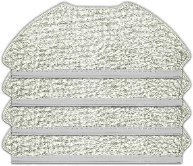 (4 Pack) T20+, T25+, T30+ Replacement Mop Pads Compatible with Airrobo T20+, T25+, T30+ Robot Vacuum Cleaner, Washable Replacement Mop Cloths, Mop Pad Accessories Kit