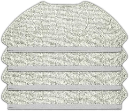 (4 Pack) T20+, T25+, T30+ Replacement Mop Pads Compatible with Airrobo T20+, T25+, T30+ Robot Vacuum Cleaner, Washable Replacement Mop Cloths, Mop Pad Accessories Kit